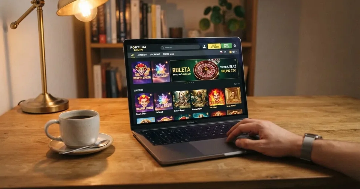 Přehled nových českých online casin s licencí MF ČR na obrazovce počítače