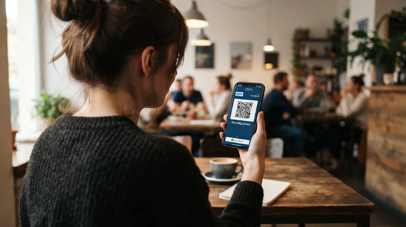 Čtveřice platebních metod pro výběr z casina — platební karta, mobilní bankovní aplikace s QR kódem, e-peněženka na telefonu a výdej hotovosti na pobočce