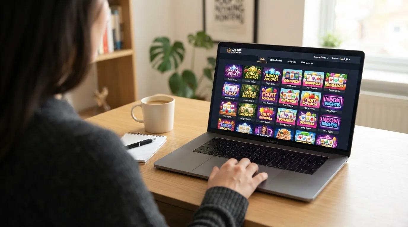 Loga a náhledy rozhraní českých licencovaných online kasin na monitoru